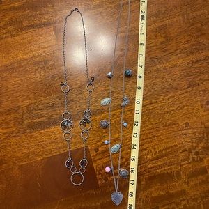 2 long necklaces